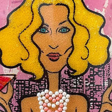 "Blonde" by Tal Rak, Mixed Media on Wood Panel