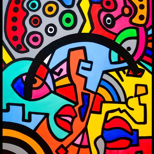 Rêve Ou Réalités by Reyol Enjoy , Acrylic And Ink