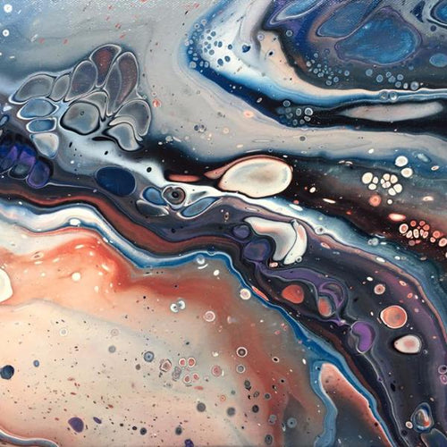 Seaside By Sabine Schlindwein, Acrylic On Canvas