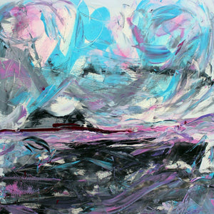"Sky Waves" By Nancy Dimiceli, Acrylic on Canvas