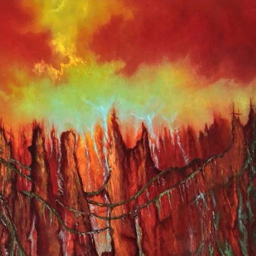 Fallen City by Elizabeth Smith, Oil on Panel