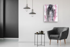 Solitude by Cliff Warner, Acrylic and Charcoal on Canvas