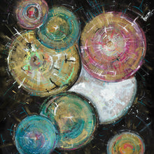 A Sparkling Universe of Inconceivable Potential by Annika Cox, Mixed Media on Wood