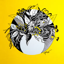 Yellow Bouquet by Brigitte Thonhauser-Merk, Acrylic on Canvas