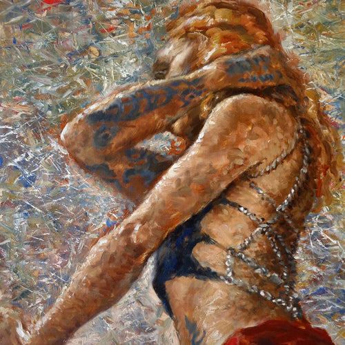 Tattooed Girl by Tal Dvir, Oil on Canvas