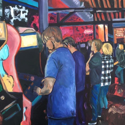 Up-Down 1 by Laura Hanson, Acrylic on Canvas
