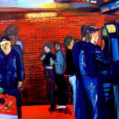 Up-Down 3 by Laura Hanson, Acrylic on Canvas