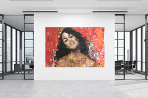 AALIYAH by Whitney Anderson, Hand-Cutout Collage