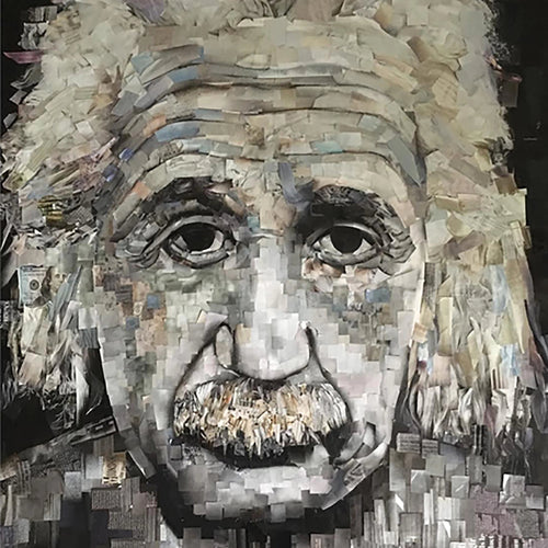 Albert by Whitney Anderson, Hand-Cutout Collage